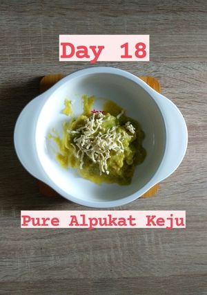 Foto resep Pure Alpukat Keju mpasi 6 bulan