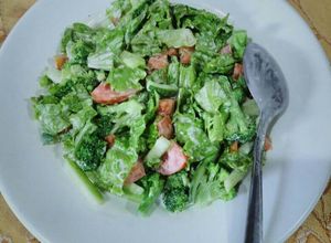 Foto resep Salad selada simple