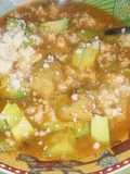 Sopa de bolitas de masa.