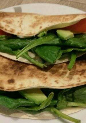Una foto de Quesadilla de espinacas