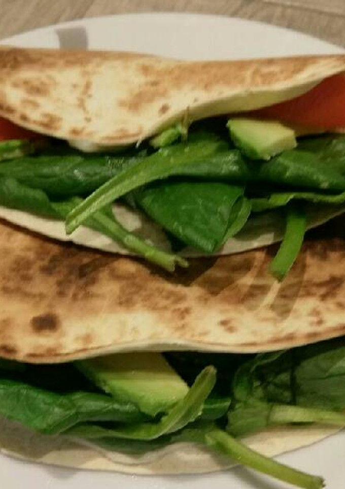 Una foto de Quesadilla de espinacas