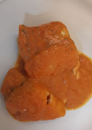 Una foto de Bacalao con pisto en Thermomix