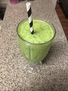 A picture of Avocado pineapple smoothie.