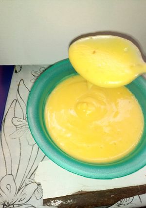 A picture of Butternut and coconut soup.