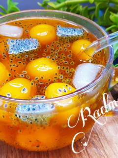 عکسی از دستور شربت آلو خاکشیر زعفرانی