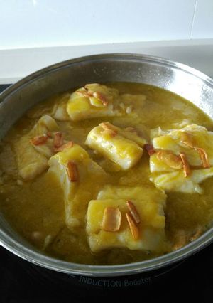 Una foto de Bacalao al pil-pil