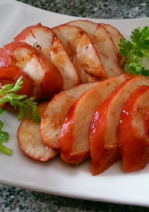 Hình của món Xá Xíu Chay.