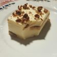 Tarta fría de chocolate blanco