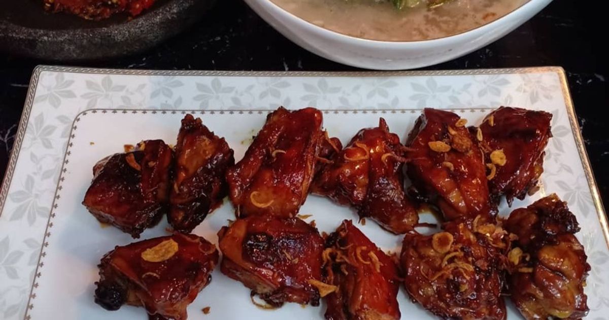 Ayam panggang madu menu buka puasa