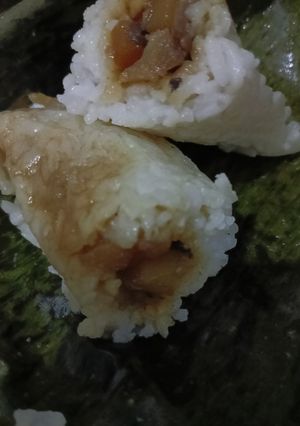 Foto resep Lontong isi jamur kancing