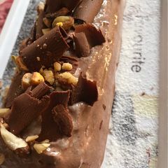 A picture of Swiss roll chocolate Vanilla cake.