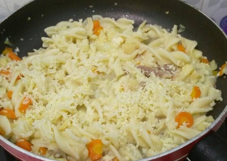 Fusilli with dory and cheese #mpasi10m