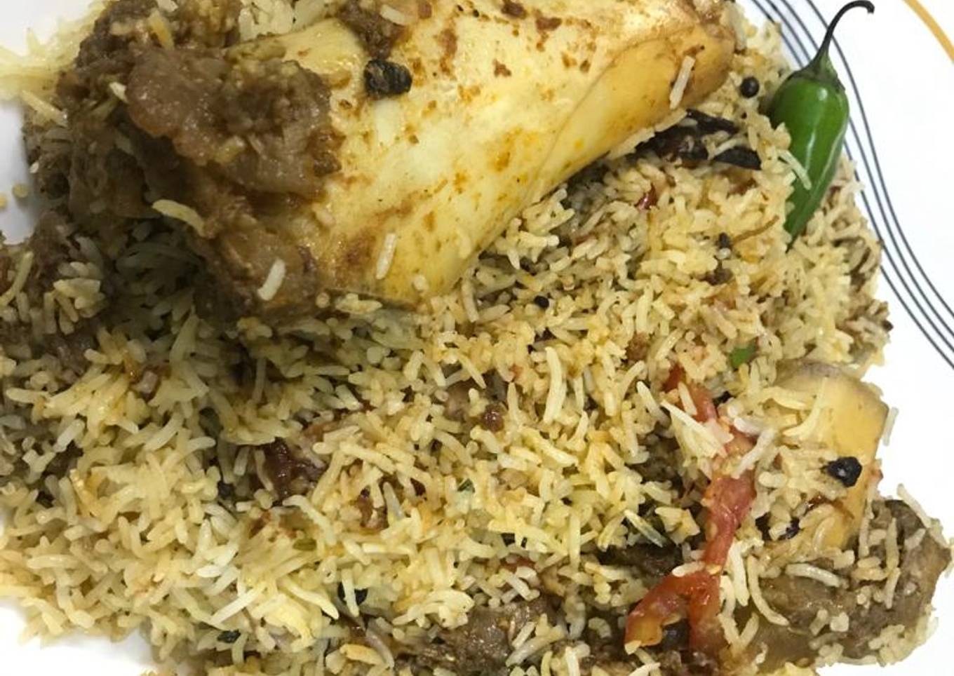 Bihari Beef Magaz Biryani