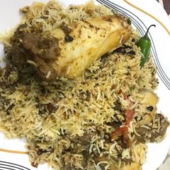 A picture of Bihari Beef Magaz Biryani.