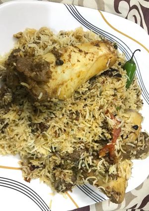 A picture of Bihari Beef Magaz Biryani.