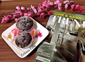 Foto resep Choco Rum Muffin ala Dan Lepard (resep dari ci Tintin dengan sedikit modifikasi)