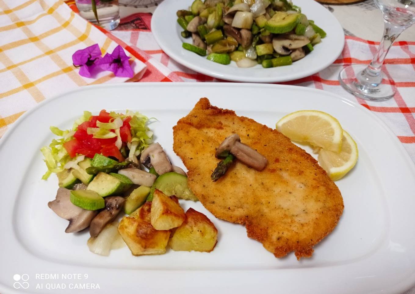 Milanesa con verduras y patatas: receta de mi cocinero favorito