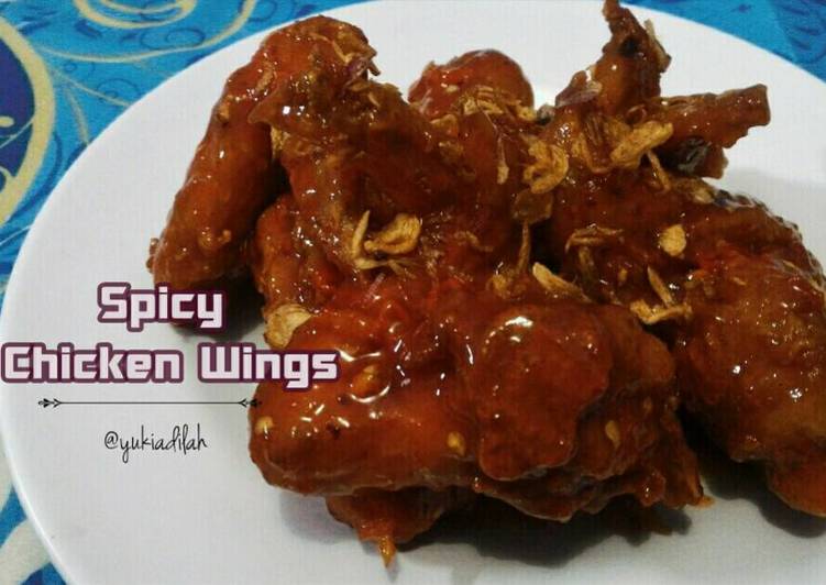Langkah Mudah untuk Membuat Spicy Chicken Wings (Resep Rahasia) Anti Gagal