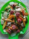Oseng sayur &baso ikan tuna