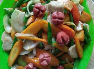 Foto resep Oseng sayur &baso ikan tuna