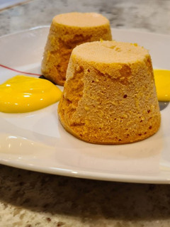 Una foto de Flan de gambas