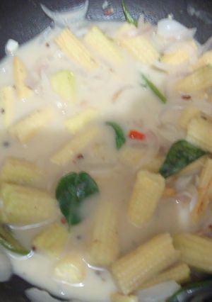 A picture of Achamma's Corn Stew.