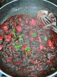 लाल भाजी (lal bhaji recipe in Hindi) रेसिपी मुख्य फोटो