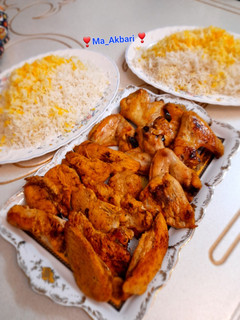 عکسی از دستور 🌱جوجه کباب زعفرانی ،شام چهارشنبه سوری در فر
