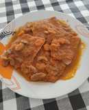 Filetes de cerdo en salsa de champiñones