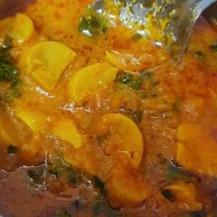 A picture of Mushroom sabji.