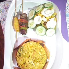 A picture of Coconut jollop rice.