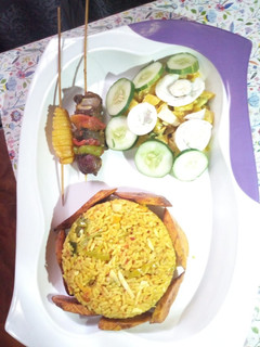 A picture of Coconut jollop rice.