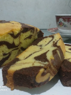 Foto resep Honey Marble Pound Cake - Less Sugar