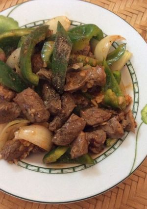 Hình của món Bò lúc lắc.