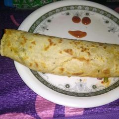 A picture of Veg Paneer Roll Spicy.
