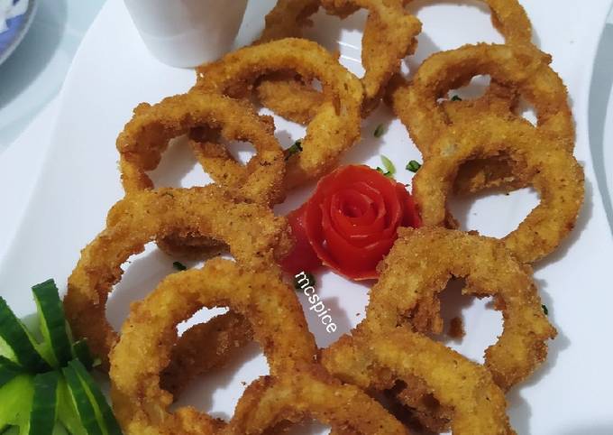 Steps to Prepare Jamie Oliver Crispy onion rings