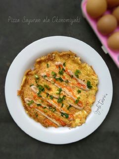 Foto resep Pizza Sayuran ala Okonomiyaki