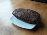 Budín rápido de avena y cacao (en microondas)