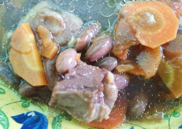 Resep Sop daging iga sapi &amp; kacang merah - slowcooker simple, Enak Banget