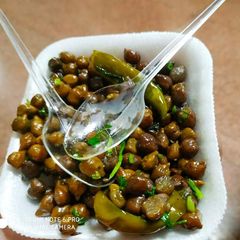 A picture of Boiled Chana chat.