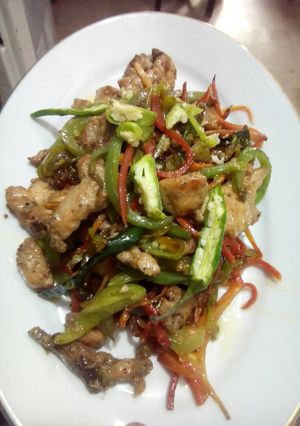 A picture of Chicken Chilli by Nancy.