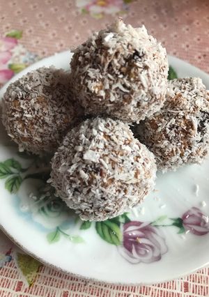 Csokis-proteines zabgolyó recept fotója