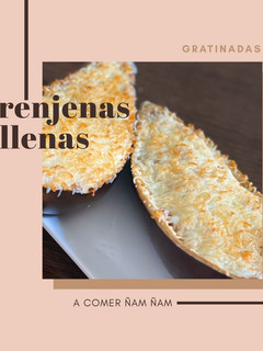 Una foto de Berenjenas rellenas gratinadas