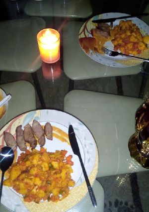 A picture of Potato stir fry.