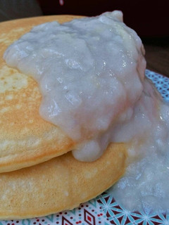 Foto resep Pancake Buttermilk Saus Durian