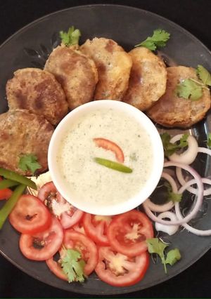 A picture of Shami kabab.