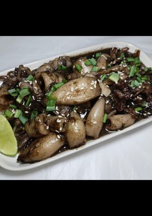 Foto resep Cumi Saus Hitam Manis