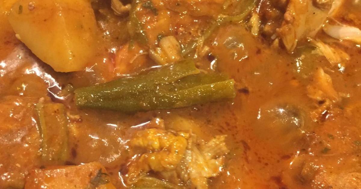 Emirati Chicken okra salona Recipe by Mama Nido - Cookpad