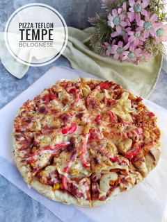 Foto resep Pizza Teflon Tempe Bolognese