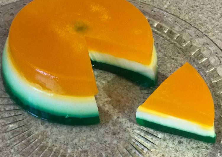 Step-by-Step Guide to Prepare Homemade Tricolour pudding